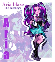 Size: 1832x2048 | Tagged: safe, artist:libbly_libby, imported from derpibooru, aria blaze, human, equestria girls, female, solo