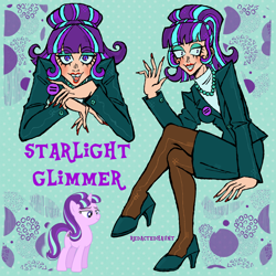 Size: 2000x2000 | Tagged: safe, artist:redactedhaunt, imported from derpibooru, starlight glimmer, human, humanized, solo