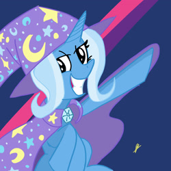 Size: 2048x2048 | Tagged: safe, artist:blight-light01, imported from derpibooru, trixie, cape, clothes, hat, trixie's cape, trixie's hat