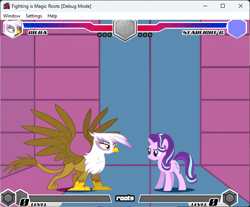 Size: 642x532 | Tagged: safe, imported from derpibooru, gilda, rainbow dash, starlight glimmer, anthro, fighting is magic, fan game, fighting is magic - roots