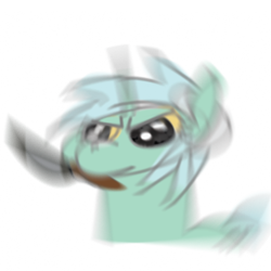 Size: 1200x1200 | Tagged: safe, imported from derpibooru, lyra heartstrings, unicorn, angry, horn, knife, motion blur, mouth hold, numget, peace was never an option, simple background, solo, transparent background