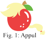 Size: 380x330 | Tagged: safe, artist:aprilfools, applejack, /bale/, aggie.io, apple, applejack becoming an apple, food, food tf, simple background, text, transformation, transparent background
