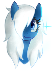 Size: 870x1202 | Tagged: dead source, safe, artist:lifeemovesprettyfast, artist:marytheechidna, imported from derpibooru, oc, oc only, oc:edge, oc:microsoft edge, pony, browser ponies, bust, female, hair over one eye, mare, microsoft, microsoft edge, portrait, simple background, solo, white background