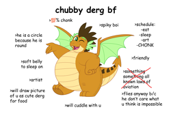 Size: 6233x4167 | Tagged: safe, artist:aleximusprime, imported from derpibooru, oc, oc:alex the chubby pony, dragon, absolute unit, chonk, chubby, dragon oc, dragonsona, fat, male, meme, non-pony oc, northern drake, oh lawd he comin, one eye closed, plump, wink