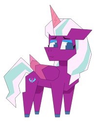 Size: 2300x2925 | Tagged: safe, artist:alejandrogmj, imported from derpibooru, opaline arcana, alicorn, pony, g5, looking to the right, missing accessory, polygonal, simple background, transparent background