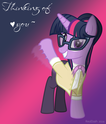 Size: 1200x1400 | Tagged: safe, artist:realdash, imported from derpibooru, twilight sparkle, unicorn, adorkable, alternate hairstyle, alternate timeline, alternate universe, bow, bowtie, clothes, cute, dork, female, glasses, gradient background, hair bun, happy, heart, horn, looking at you, milf, older, older twilight, pantyhose, show accurate, smiling, solo, sweater, twiabetes, unicorn twilight, waving, waving at you
