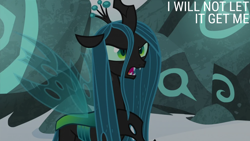 Size: 2000x1125 | Tagged: safe, edit, edited screencap, editor:quoterific, imported from derpibooru, screencap, queen chrysalis, frenemies (episode), solo