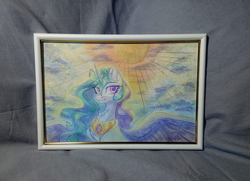Size: 3877x2803 | Tagged: safe, artist:jsunlight, imported from derpibooru, alicorn, pony, craft, painting, solo, traditional art, watercolor painting