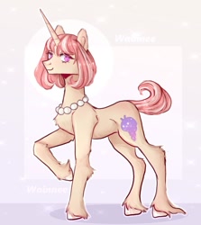 Size: 1143x1280 | Tagged: safe, artist:wainnee, imported from derpibooru, oc, unicorn, horn, looking at you, slender, solo, thin