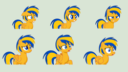 Size: 4432x2520 | Tagged: safe, artist:stephen-fisher, imported from derpibooru, oc, oc only, oc:flare spark, pegasus, pony, expressions, female, flare spark is best facemaker, mare, solo