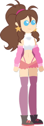 Size: 728x2069 | Tagged: safe, artist:archooves, imported from derpibooru, oc, oc only, oc:alissa, human, clothes, community related, cute, gift art, pointy people, simple background, socks, solo, transparent background
