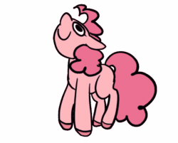 Size: 852x684 | Tagged: safe, artist:melodymelanchol, imported from derpibooru, pinkie pie, earth pony, pony, animated, female, gif, headbang, mare, simple background, solo, white background