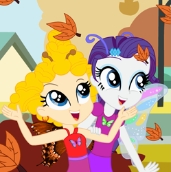 Size: 1959x1968 | Tagged: safe, artist:user15432, artist:yaya54320bases, imported from derpibooru, rarity, butterfly, human, insect, equestria girls, antenna, antennae, autumn, autumn leaves, base used, bubble guppies, butterfly costume, butterfly wings, clothes, costume, crossover, deema, deema (bubble guppies), dress, ear piercing, earring, equestria girls style, equestria girls-ified, glimmer wings, gossamer wings, hairpin, halloween, halloween costume, holiday, jewelry, leaf, leaves, logo, nick jr., nickelodeon, orange wings, piercing, purple dress, red dress, wings