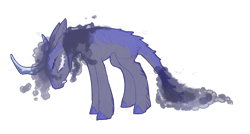 Size: 5121x2754 | Tagged: safe, artist:nmoonly, imported from derpibooru, oc, oc only, oc:cyllene, kirin, simple background, tired, transparent background