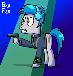 Size: 1379x1428 | Tagged: safe, artist:gradiusfanatic, imported from derpibooru, oc, oc only, oc:the living tombstone, earth pony, fallout equestria, earth pony oc, male