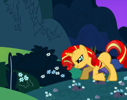 Size: 830x650 | Tagged: safe, artist:qbert2kcat, imported from derpibooru, sunset shimmer, pony, unicorn, horn, solo
