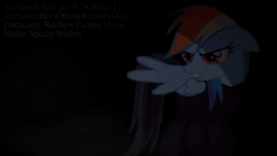 Size: 1280x720 | Tagged: safe, artist:spectra studios, imported from derpibooru, rainbow dash, fanfic:rainbow factory, angry, animated, eye twitch, fanfic art, rainbow factory dash, show accurate, webm