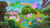 Size: 300x168 | Tagged: safe, artist:emberwolfsart, imported from derpibooru, applejack (g1), bubbles (g1), cotton candy (g1), ember (g1), firefly, first born, glory, medley, moondancer (g1), sealight, seawinkle, twilight, wavedancer, earth pony, pegasus, pony, unicorn, rescue at midnight castle, apple, apple tree, baby, baby pony, background, bad quality, bipedal, bow, bow tie (g1), castle, cloud, eyes closed, female, flying, food, g1, hair bow, horn, link, link in description, open mouth, open smile, ponyland, rainbow, river, seapony (g1), sky, smiling, spread wings, standing, tail, tail bow, tree, walking, water, wings, youtube link