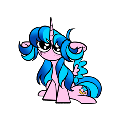 Size: 3000x3000 | Tagged: safe, artist:neonishe, imported from derpibooru, oc, oc:neon star, alicorn, cute, solo
