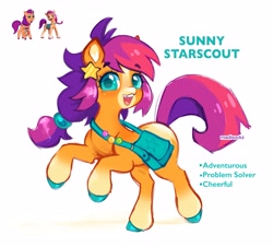Size: 3849x3479 | Tagged: safe, artist:madisockz, imported from derpibooru, sunny starscout, earth pony, pony, g5, solo