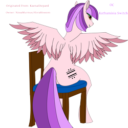 Size: 6000x6000 | Tagged: safe, imported from derpibooru, oc, pegasus, chair, solo