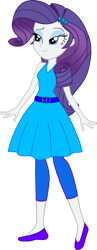 Size: 600x1554 | Tagged: safe, artist:invisibleink, artist:tylerajohnson352, imported from derpibooru, rarity, equestria girls, belt, clothes, dress, flats, leggings, pants, shoes, simple background, skirt, solo, transparent background, waistband