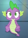 Size: 434x600 | Tagged: safe, artist:jack107401, edit, edited screencap, imported from derpibooru, screencap, spike, dragon, barb, blushing, episode needed, eyelashes, looking at you, rule 63