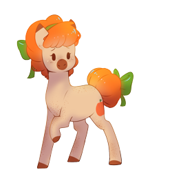 Size: 1000x1000 | Tagged: safe, artist:myralilth, imported from derpibooru, oc, oc only, oc:pumpkin spice, earth pony, pony, body freckles, bow, cute, female, freckles, hair bow, mare, solo, tail, tail bow, tail bun