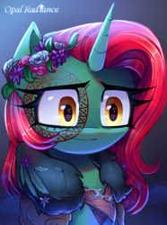 Size: 2228x3000 | Tagged: safe, artist:opal_radiance, imported from derpibooru, oc, pony, unicorn, horn, solo