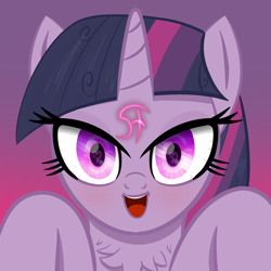 Size: 2048x2048 | Tagged: safe, artist:knife smile, imported from derpibooru, mean twilight sparkle, chest fluff, high res