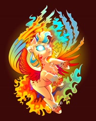 Size: 2306x2894 | Tagged: safe, artist:dragonfoxgirl, imported from derpibooru, oc, oc only, hybrid, original species, phoenix, pony, phoenix pony, solo