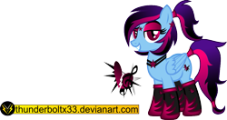 Size: 973x512 | Tagged: safe, artist:thunderboltx33, oc, oc only, pony, clothes, female, mare