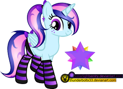 Size: 892x647 | Tagged: safe, artist:thunderboltx33, oc, oc only, pony, clothes, female, mare, socks