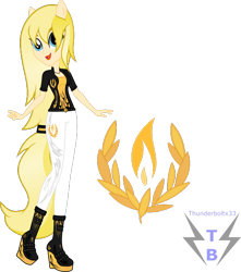 Size: 542x612 | Tagged: safe, artist:thunderboltx33, oc, oc only, equestria girls, clothes
