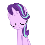 Size: 320x320 | Tagged: safe, artist:.derpy., imported from derpibooru, starlight glimmer, pony, unicorn, animated, cute, eyes closed, glimmerbetes, horn, simple background, sitting, solo, sway, transparent background, vibe