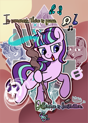 Size: 2160x3010 | Tagged: safe, artist:brella, imported from derpibooru, starlight glimmer, english, equal cutie mark, magic, s5 starlight, solo, staff, staff of sameness, text