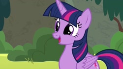 Size: 1200x675 | Tagged: safe, imported from derpibooru, screencap, twilight sparkle, alicorn, cute, episode needed, female, mare, open mouth, solo, twiabetes, twilight sparkle (alicorn)