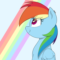 Size: 1940x1957 | Tagged: safe, artist:riverdawn404, imported from derpibooru, rainbow dash, pegasus, pony, female, rainbow, solo