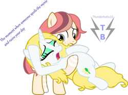 Size: 1638x1215 | Tagged: safe, artist:thunderboltx33, oc, oc only, pony, crying, duo, female, holding a pony, mare