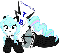 Size: 1087x973 | Tagged: safe, artist:thunderboltx33, oc, oc only, bat pony, pony, clothes, female, looking at you, mare, prone, socks