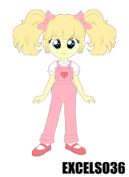 Size: 1535x2104 | Tagged: safe, artist:excelso36, imported from ponybooru, molly williams, human, clothes, diaper, diaper under clothes, g1, looking at you, signature, simple background, smiling, smiling at you, solo, transparent background