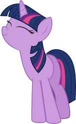 Size: 3000x4876 | Tagged: safe, artist:cloudy glow, imported from derpibooru, twilight sparkle, pony, unicorn, .ai available, eyes closed, female, horn, mare, nuzzling, simple background, smiling, solo, transparent background, unicorn twilight, vector