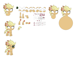 Size: 1736x1343 | Tagged: safe, imported from derpibooru, applejack, earth pony, my little pony: pony life, character builder