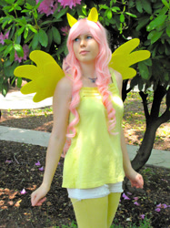 Size: 800x1067 | Tagged: safe, artist:i-am-perry, imported from derpibooru, fluttershy, human, clothes, cosplay, costume, everfree northwest, everfree northwest 2015, irl, irl human, photo, solo