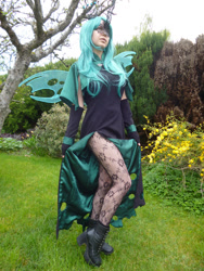 Size: 600x800 | Tagged: safe, artist:i-am-perry, imported from derpibooru, queen chrysalis, human, bronycan, clothes, cosplay, costume, irl, irl human, photo, solo