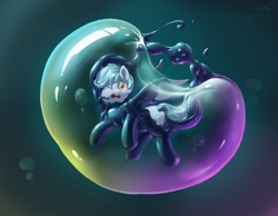 Size: 2444x1894 | Tagged: safe, artist:tucksky, imported from derpibooru, oc, oc only, oc:siriusnavigator, pegasus, pony, bondage, bubble, crepuscular rays, encasement, flowing mane, flowing tail, in bubble, liquid latex, living latex, ocean, one eye closed, open mouth, solo, sunlight, swimming, tail, underwater, water
