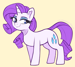 Size: 1231x1093 | Tagged: safe, artist:graphene, imported from derpibooru, rarity, pony, unicorn, female, horn, looking back, mare, smiling, solo