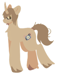 Size: 732x952 | Tagged: safe, artist:clandestine, derpibooru exclusive, imported from derpibooru, pony, unicorn, brown hair, brown mane, brown tail, glasses, hooves, horn, lineless, messy tail, mikey way, my chemical romance, ponified, simple background, solo, sweatband, tail, transparent background, unshorn fetlocks
