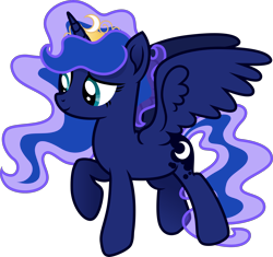 Size: 3064x2879 | Tagged: safe, artist:cirillaq, imported from derpibooru, princess luna, pony, alternate hairstyle, high res, jewelry, simple background, solo, tiara, transparent background, vector