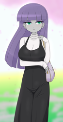 Size: 1822x3491 | Tagged: safe, artist:batipin, imported from derpibooru, maud pie, human, breasts, busty maud pie